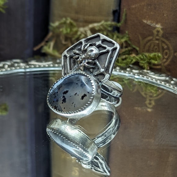 Dendric Opal Ring- size 7.25 - Picture 5 of 7